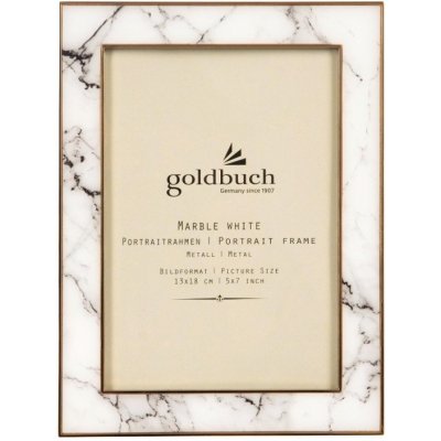 GOLDBUCH rám kov MARBLE 13x18, bílý