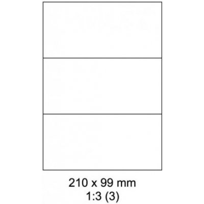 Rayfilm R0100.1124A samolepící 210x99mm bílé 100 listů – Zboží Dáma