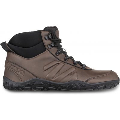 Bennon barefoot zimní kotníková obuv černo hnědé – Zboží Dáma