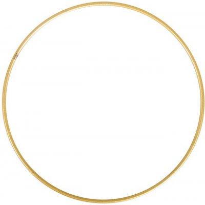 Zlatý kovový kruh na dotvoření 1 ks / různé velikosti – Zboží Mobilmania