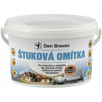 Den Braven Štuková omítka, kbelík, 8 kg, bílá – Sleviste.cz
