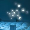 Crearreda Samolepicí dekorace FM M Glow Star 54506 Svítící hvězdy 1 arch 31x31 cm