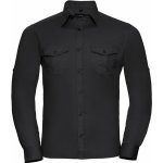 pánská košile pilotka dlouhý rukáv černá – Sleviste.cz
