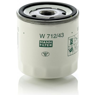 MANN-FILTER Olejový filtr MANN W712/43 (MF W712/43) - FORD, ŠKODA – Hledejceny.cz
