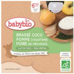 Babybio Brassé Kapsička z kokosového mléka jablko hruška 4 x 85 g – Zboží Dáma