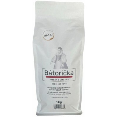 KÁVOHOLIK Káva Bátorička 100 % Robusta zrnková 1 kg – Hledejceny.cz