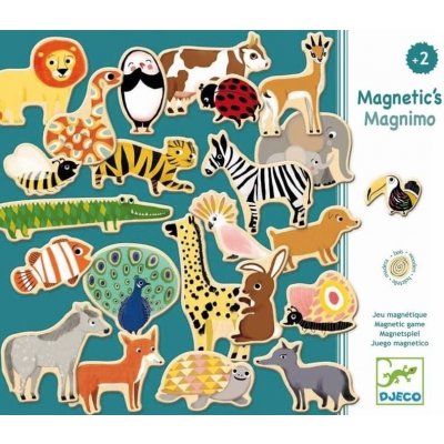 Djeco Dřevěné magnetky Magnimo 36 ks – Hledejceny.cz