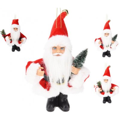 Euro Habitat Vánoční ozdoba Santa k zavěšení 13 cm, 3 varianty – Hledejceny.cz