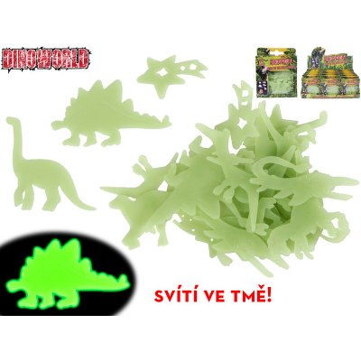Mikrotrading Dinoworld dinosaurus nálepky svítící ve tmě 24 ks v krabičce – Zboží Dáma