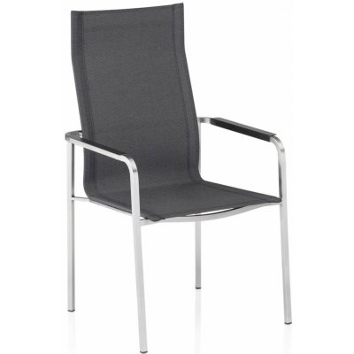 KETTLER Zahradní židle s vysokým opěradlem Feel Antracit 0104906-9400 409067 – Hledejceny.cz