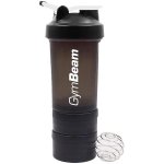 GymBeam Blend Bottle Black White 450 ml + zásobník – Zboží Dáma