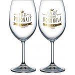 Nekupto Sklenice na víno pro pár Paní dokonalá a Pan dokonalý 440 ml – Zboží Dáma
