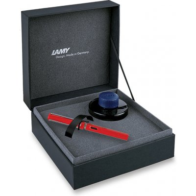 Lamy safari shiny red plnicí pero dárková sada s inkoustem 1506/0165266 – Zboží Živě