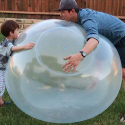 Úžasná gumová koule Bubble Ball žlutá