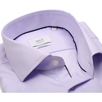 Eterna 1863 Modern Fit Two Ply luxusní košile s vetkaným diagonálním vzorem světle fialová – Hledejceny.cz