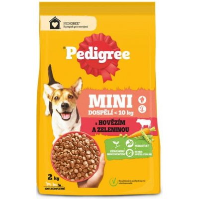 Pedigree granule hovězí se zeleninou pro dospělé psy malých plemen 2 kg