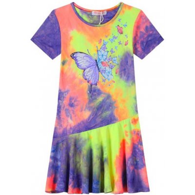 Kugo dívčí šaty CY1116 tmavší duhová – Hledejceny.cz