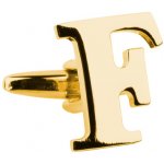Bubibubi manžetový knoflíček zlaté písmeno F – Zboží Dáma