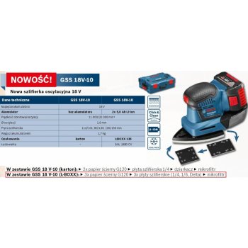 Bosch GSS 18V-10 Professional 0.601.9D0.201