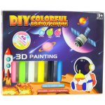 LEAN Toys 27735 Sada na malování 3D Kosmos 6 barev + 12 přívěšků – Hledejceny.cz