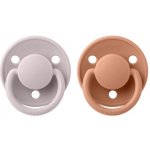 Bibs De Lux přírodní kaučuk 2ks Pink Plum/Peach – Sleviste.cz