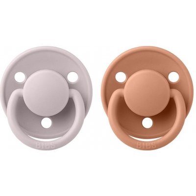 Bibs De Lux přírodní kaučuk 2ks Pink Plum/Peach – Sleviste.cz