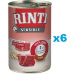 Rinti Sensible hovězí a rýže 6 x 400 g – Hledejceny.cz