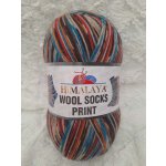 Himalaya Příze Wool socks print - S54-01 hnědo-barevná – Hledejceny.cz