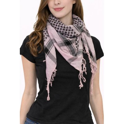 Šátek arabský arafat palestina světle růžový – Hledejceny.cz