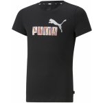PUMA Puma ESS+ BLOOM LOGO TEE G BLACK-SALMON 67031151 – černá – Hledejceny.cz