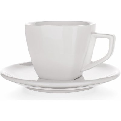 BANQUET šálek + podšálek square ALBA BÍ porcelánový 250 ml – Hledejceny.cz