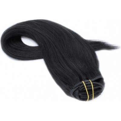 Clip-in vlasy 41cm 100g - černá – Sleviste.cz