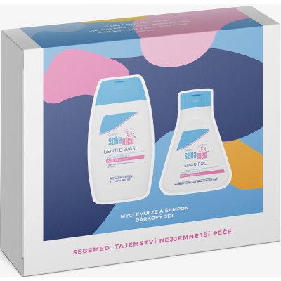 SebaMed Baby Extra jemná mycí emulze 200 ml + jemné mytí šampon 150 ml, pro děti