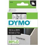 Dymo černý tisk/průhledný podklad, 7m, 12mm, S0720500 – Zboží Mobilmania