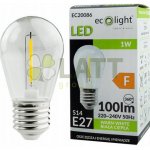 ECOLIGHT LED žárovka E27 - S14 - 1W - 100lm - teplá bílá – Zbozi.Blesk.cz