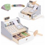EcoToys Dřevěná pokladna pro děti se skenerem Bankovky Mince Karty – Zboží Dáma EcoToys Dřevěná pokladna pro děti se skenerem Bankovky Mince Karty – Zboží Dáma