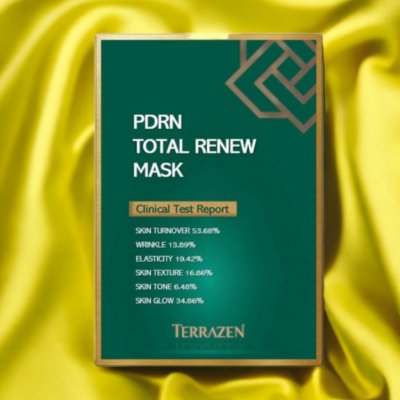 TERRAZEN - PDRN TOTAL RENEW MASK - Regenerační a hydratační maska proti obnovu pleti 27 ml – Zboží Mobilmania
