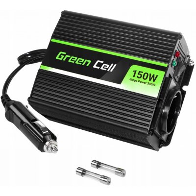 Green Cell INV06 12V/230V 150W/300W Modifikovaná sinusovka | Zboží Auto