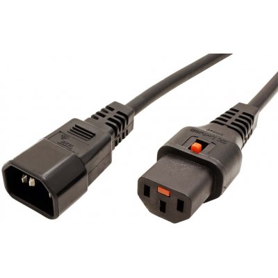 Roline Kabel síťový prodlužovací IEC320 C14 - IEC320 C13, 3m, černý - 19.08.1530 – Zboží Živě
