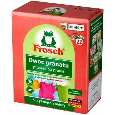 Frosch prací prášek na barevné prádlo Granátové jablko 22 PD 1,45 kg – Zbozi.Blesk.cz