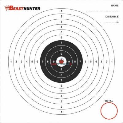 Terče Beast Hunter 14x14cm - 100ks – Zboží Dáma