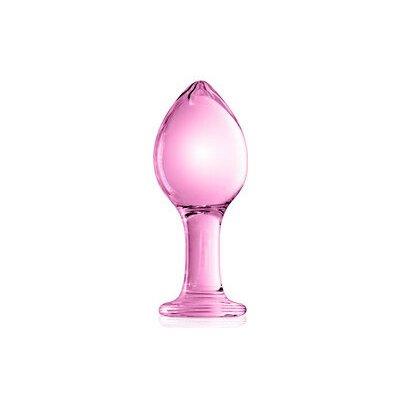 Glossy N°32 Velký skleněný anální kolík 11 x Ø 4 5 cm Průhledná – Sleviste.cz