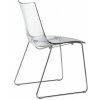 Jídelní židle Scab Design Zebra Sledge Antishock lesklá bílá 2274