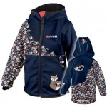 Wamu dětská softshellová bunda Lišky tmavě modrá – Sleviste.cz