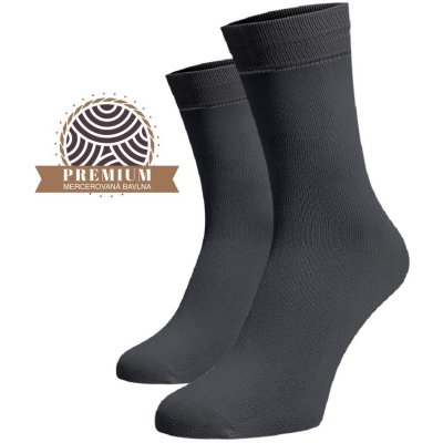 Ponožky z mercerované bavlny šedé – Zboží Mobilmania