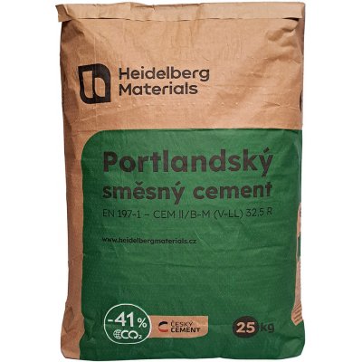 Heidelberg Materials Cement CEM II/B-M (V-LL) 32,5 R 25 kg – Sleviste.cz