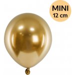 PartyDeco Balonek latex zlatý chromový 30 cm – Zboží Dáma