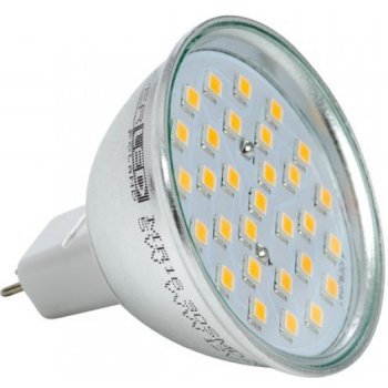 Superled LED žárovka GU5.3 MR16 napětí 230V 5W 450lm teplá bílá 2800-3300k