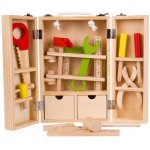 Teddies nářadí dřevo s doplňky v dřevěném kufříku 21x30x8cm – Zbozi.Blesk.cz