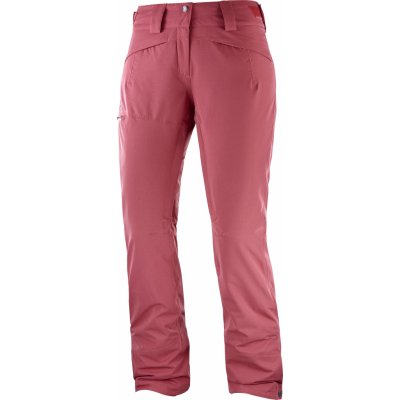 Salomon QST Snow Pant W růžové lyžařské kalhoty